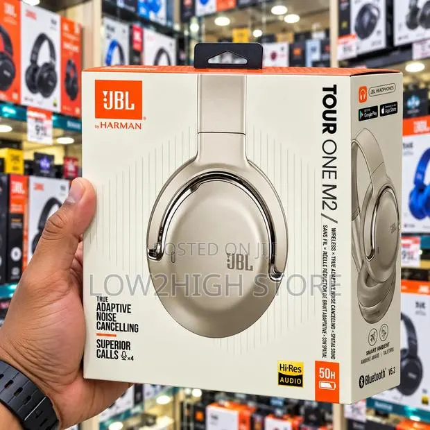 JBL Tour One M2 Wireless Adaptive ANC Over-Ear Headphones - Low2High · Photo 1