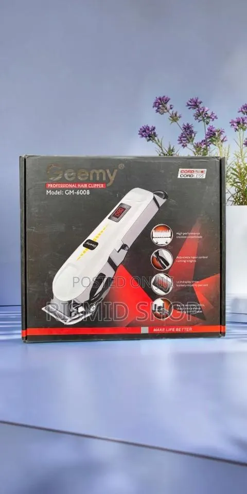 GEEMY GM-6008 Cordless Barber Hair Clipper · Photo 1