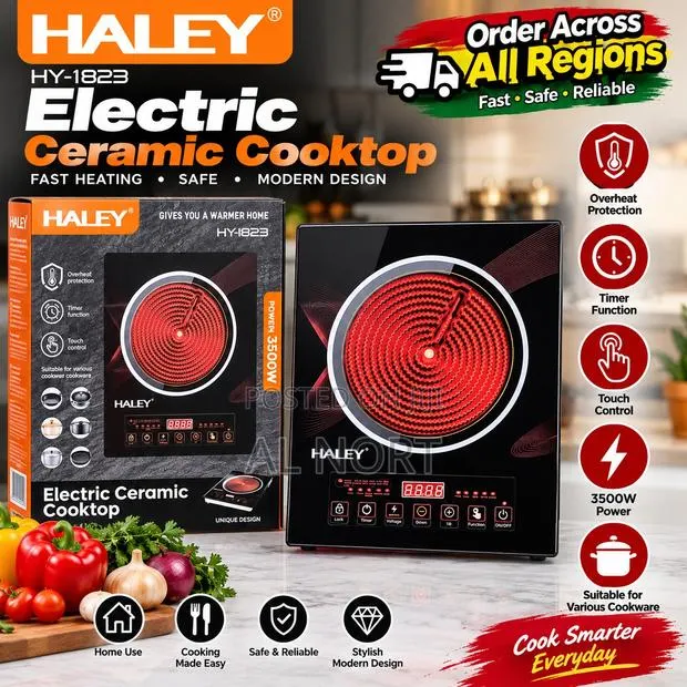 Electric Ceramic Cooktop – Touch Control Infrared Hot Plate With Timer · Photo 1