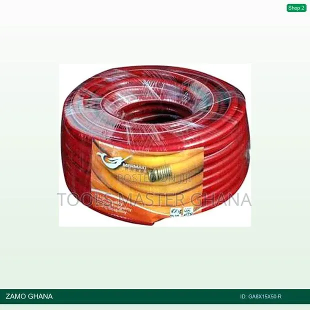 Berry Gas and Air Red 50m Pressure Hose 8x15 Greenline - Ga8x15x50-R · Photo 1