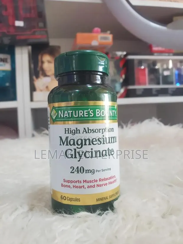 Nature's Bounty High Absorption Magnesium Glycinate Supplements 240mg · Photo 1
