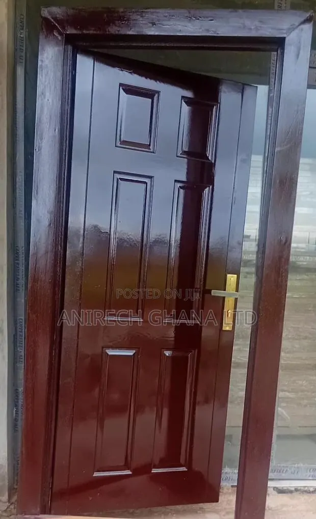 Complete Coffee Coloured Panel Door + Frames + Architraves · Photo 1