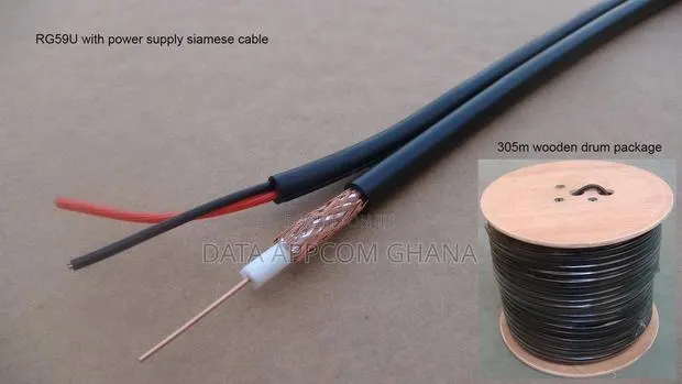 (Rg59+2c) Composite Siamese Coaxial Cable for Satellite/Monitor (100m) · Photo 1