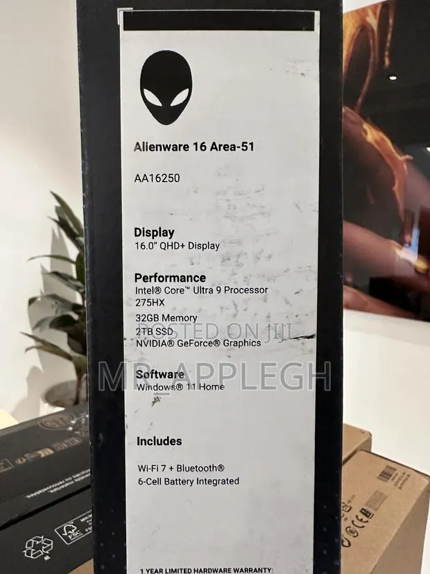 New Laptop Dell Alienware Area-51 32GB Intel Core Ultra 9 SSD 2T · Photo 1