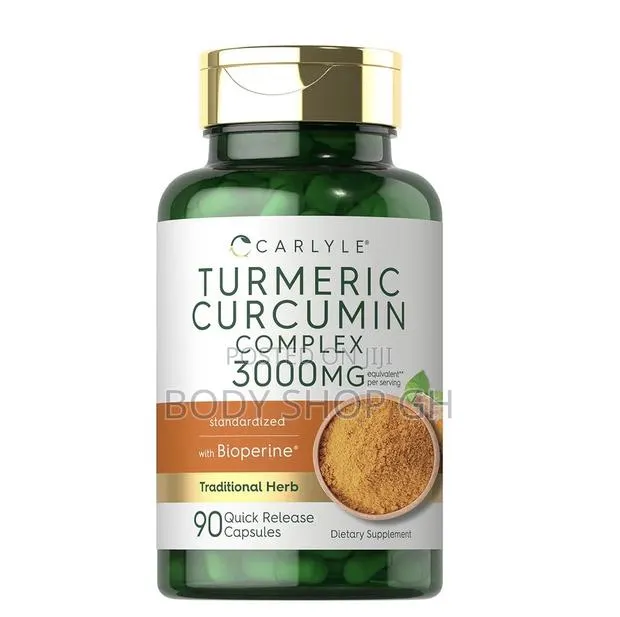 Carlyle Turmeric Curcumin Supplement | 180 Capsules |With Black Pepper · Photo 1