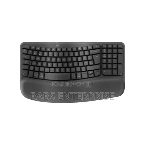 Logitech Wave Keys Wireless Ergonomic Keyboard – Graphite · Photo 1