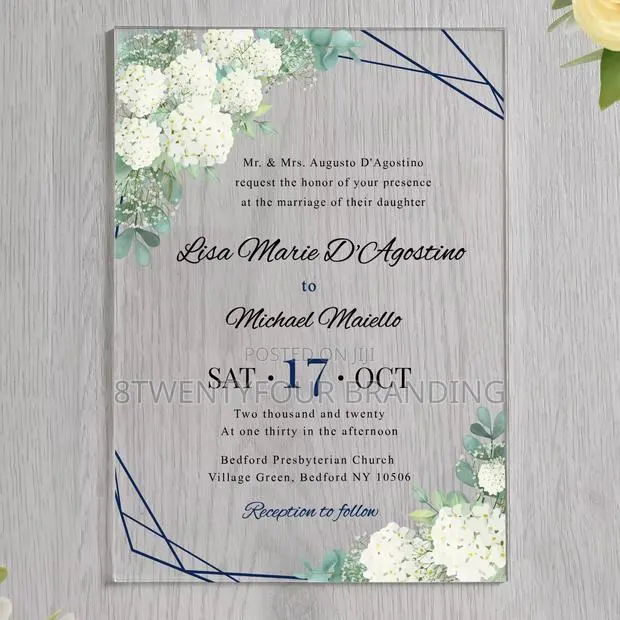 Acrylic Wedding Invitation (Moq: 50pcs) · Photo 7