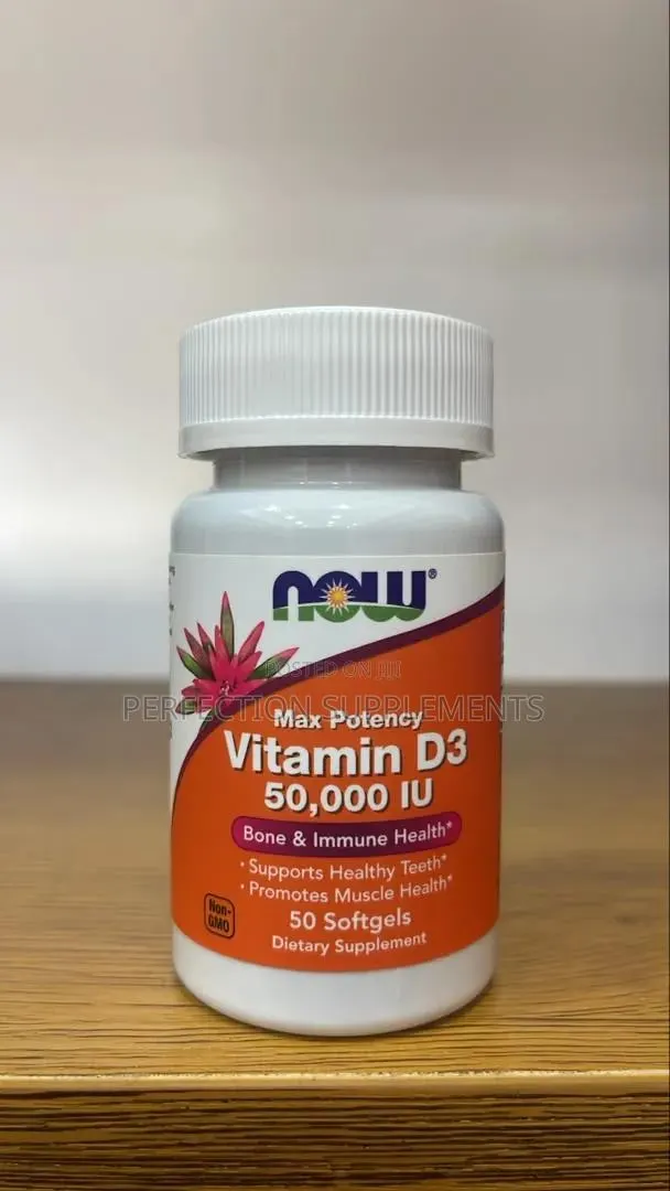 Vitamin D3 50,000 IU Capsules
Bone & Immune Health · Photo 1