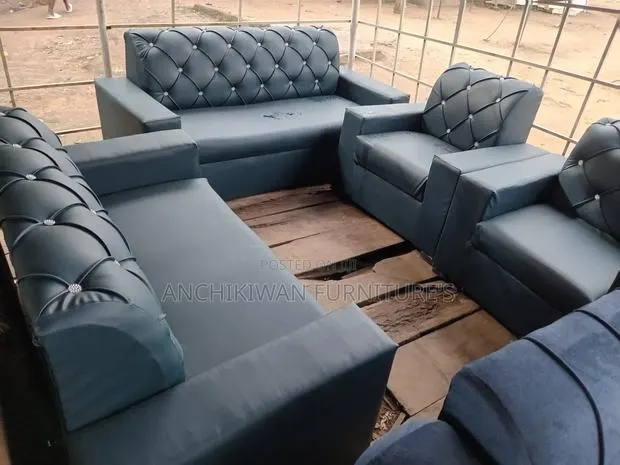Utv Leather Black Sofa Sets (Payment After Delivery) · Photo 1