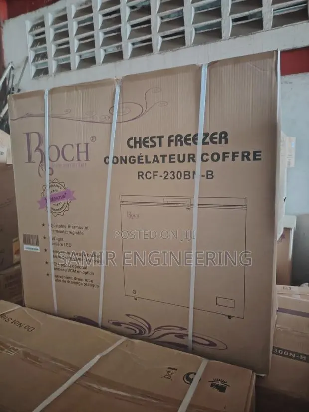 Roch 200l Chest Freezer (Rcf-230n-B) – Premium Sliding Glass Top · Photo 1