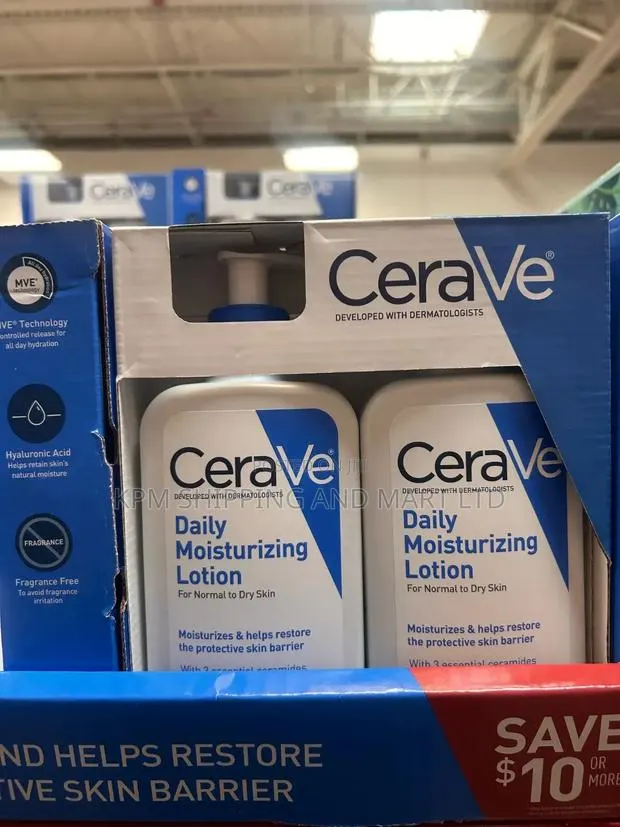Cerave Moisturizer Pair and Facial Cleanser (12fl Oz 355 Ml) · Photo 1
