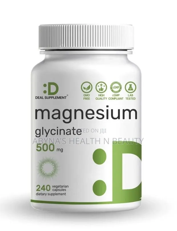 Magnesium Glycinate 500mg 240 Capsules -Deal Supplements · Photo 1