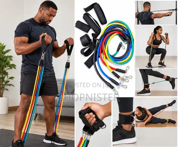 Resistance Band Set – Full Body Home Workout Fitness Kit · Photo 1