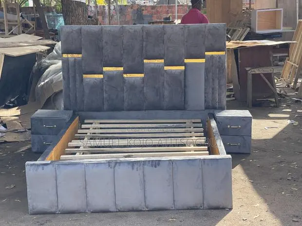 Double Bed Frame With 2 Side Drawers · Photo 1
