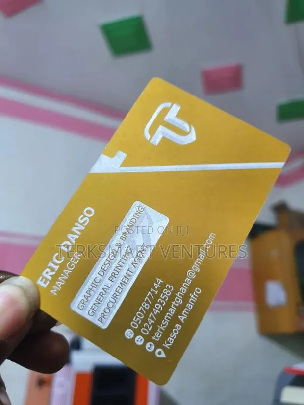 Luxury Gold Metal Business Card Stainless Steel Cards Printing · Photo 1