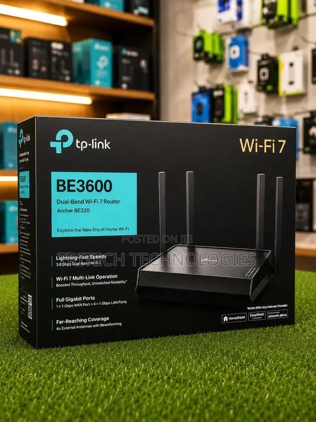 TPLINK ARCHER BE220 | BE3600 Dual-Band Wi-Fi 7 Router · Photo 1