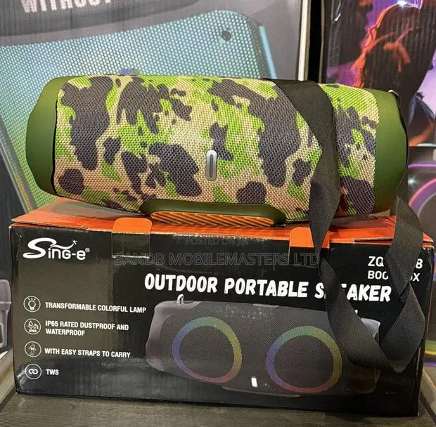 Sing-E ZQS-L28 Bluetooth Speaker – IP65 Waterproof, TWS LED Light · Photo 1