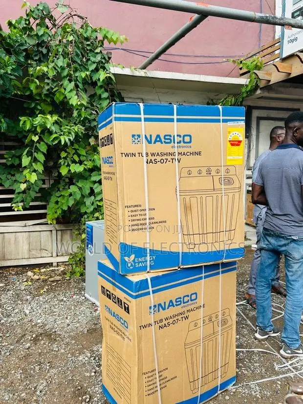 Limited Stock Nasco Washing Machine 7kg Tt Nas-07-Tw Twin Tub · Photo 1