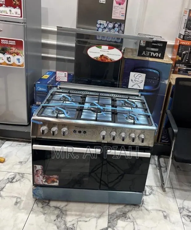 Shop Durable Mideatech 5 Burner With Grill(Gray)Auto Rotisserie · Photo 1