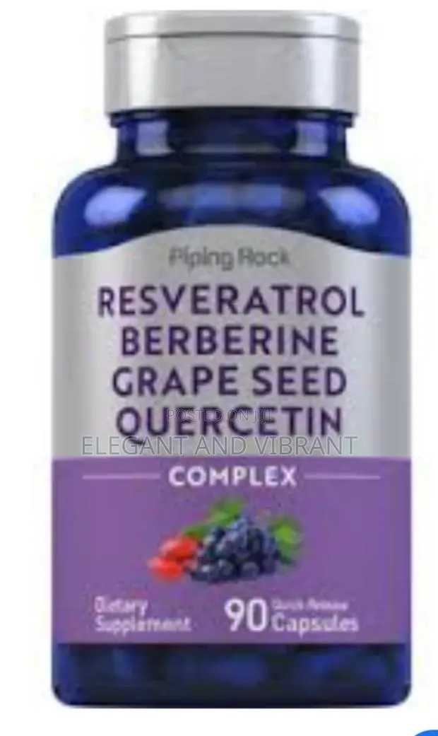 Resveratrol Berberine Grape Seed Quercetin 90 Quick Release Capsules · Photo 1
