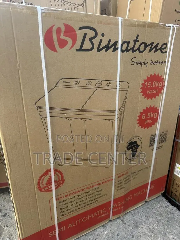 Binatone 15kg Semi Automatic Washing Machine · Photo 1