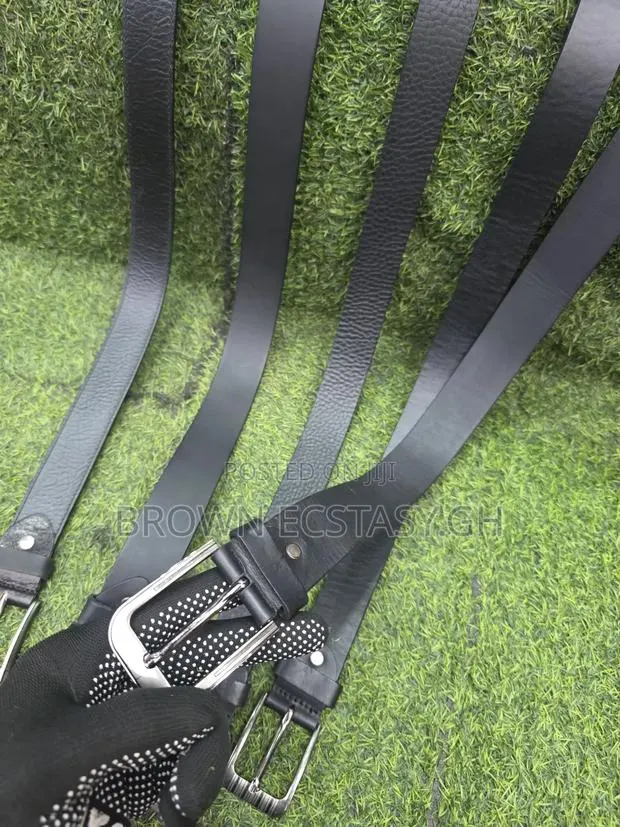 First Selection Genuine Leather Belts (Uk Used, Black) · Photo 1