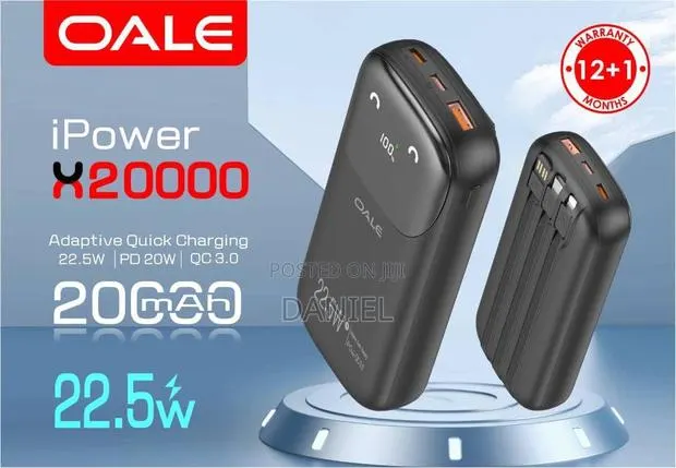 Oale Original Power Bank X20000mah · Photo 1