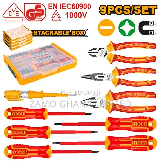 9 PCS Insulated Hand Tools Set - Hktv01h091 · Photo 1