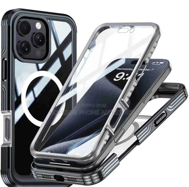 Quality 360 Shockproof Magsafe, in-Built Screen Protector for iPhones · Photo 1