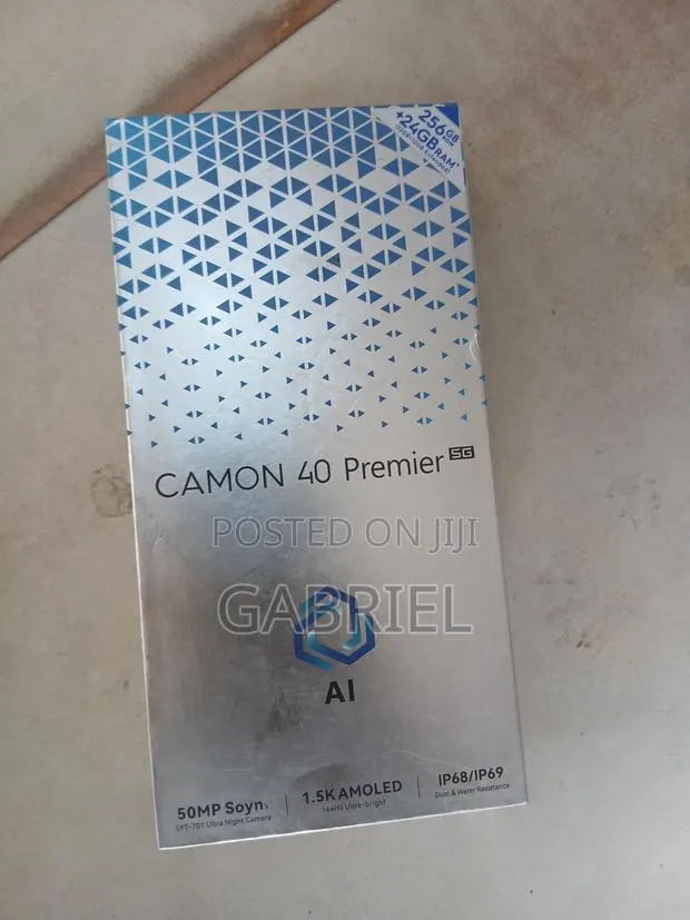 New Tecno Camon 40 Premier 5G 256 GB Blue · Photo 1