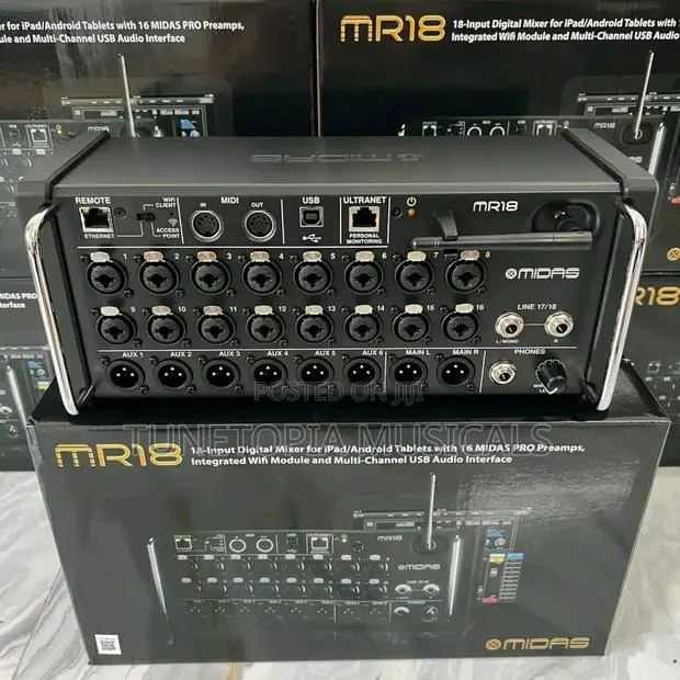 Midas Mr18 18-input Digital Mixer. · Photo 1