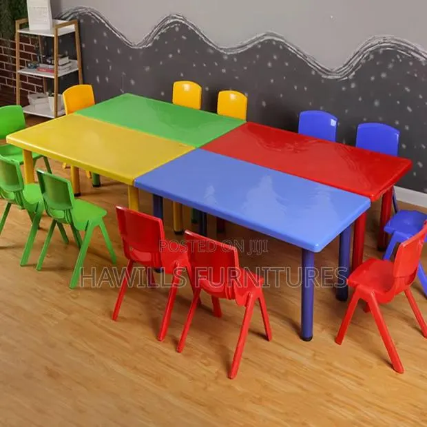 Student Desk and Chairs (1+6chairs) · Photo 1