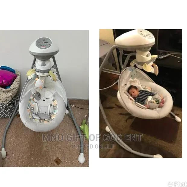 Fisher-Price Sweet Snugapuppy Swing, Dual-Motion Baby Swing · Photo 1