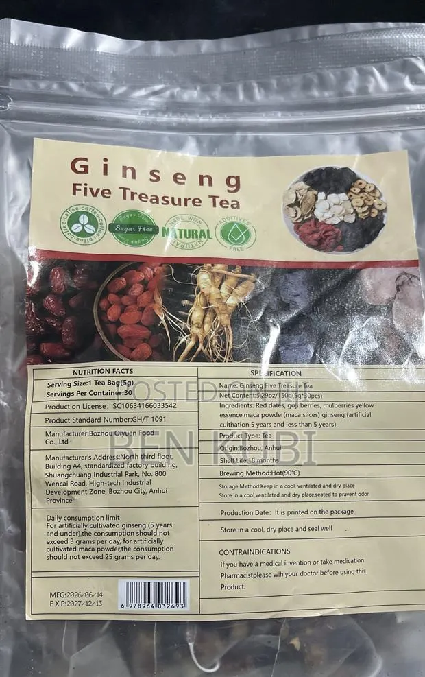 Ginseng Five Treasure Tea- 30 Bags · Photo 1