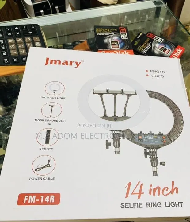 Authentic Jmary 14” Photo and Video Selfie Ringlight. · Photo 1