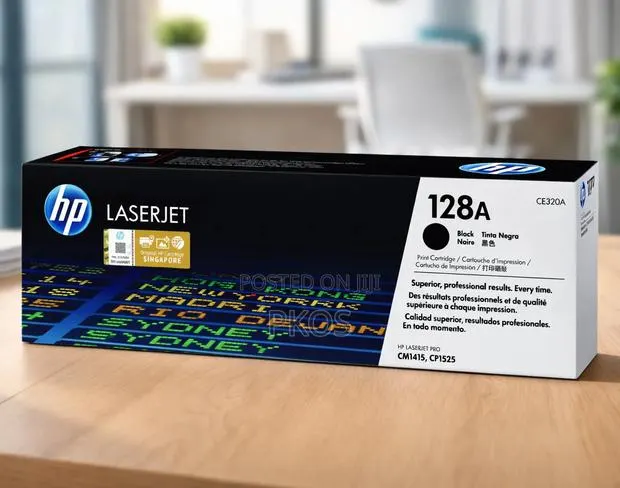 HP 128A (BLACK,CYAN,MAGENTA,YELLOW) Original LaserJet Toner Cartridges · Photo 1