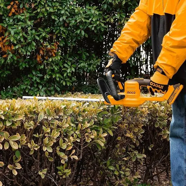 Ingco Cordless Hedge Trimmer – Professional Garden Bush Cutting Tool · Photo 1