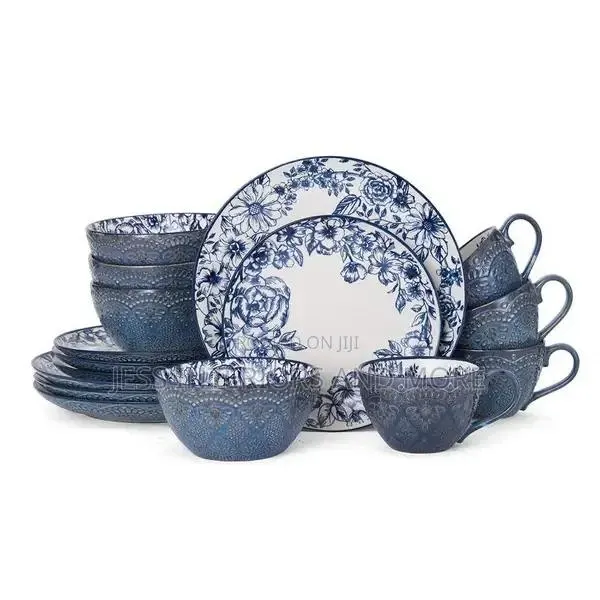 16-Piece Gabriela Blue Dinnerware Set · Photo 1