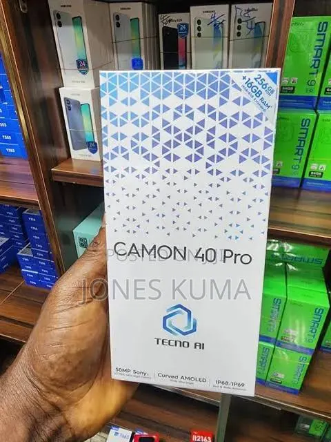 New Tecno Camon 40 Pro 5G 256 GB Black · Photo 1