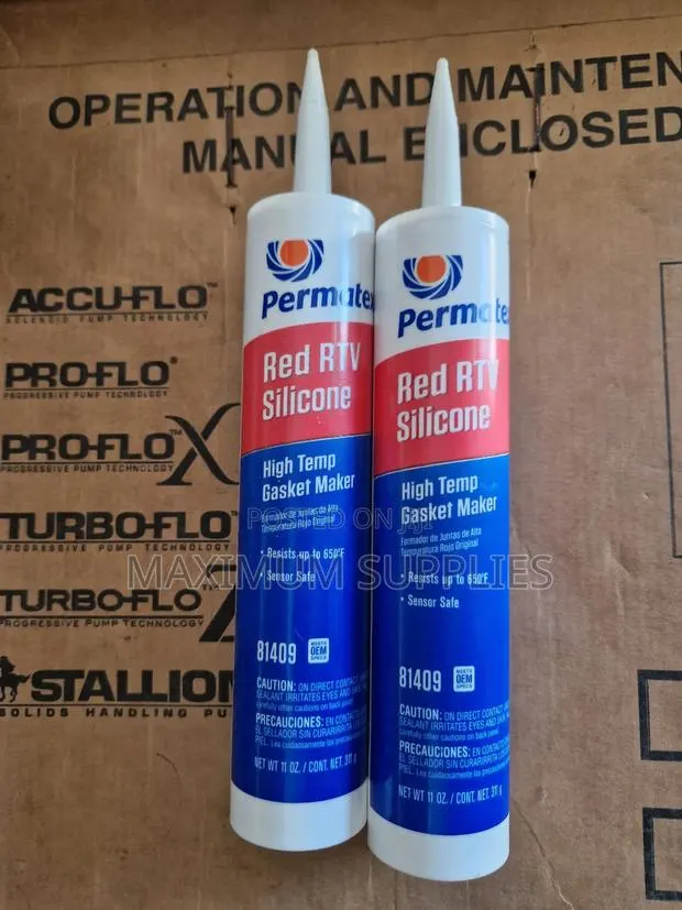Pematex Red RTV Silicone High Temperature Gasket Maker · Photo 1