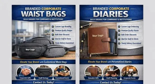Branded Corporate Gift Items – Waist Bags Diaries (Bulk Orders) · Photo 1