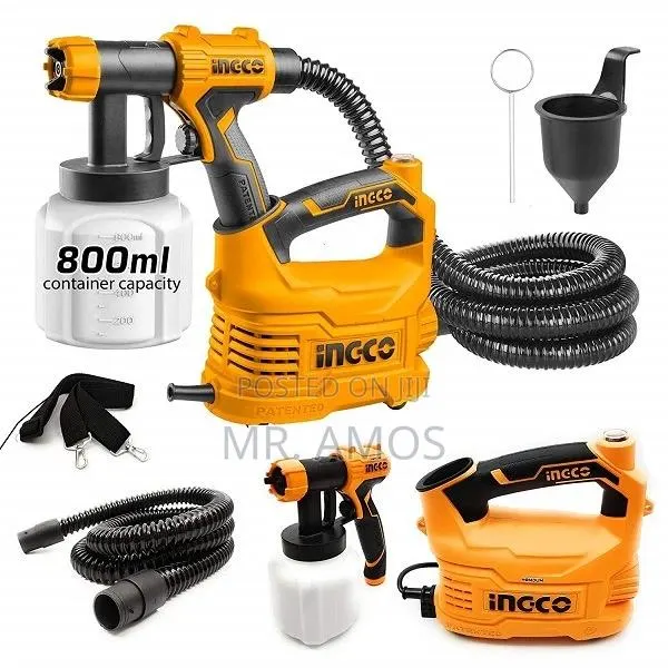 545 Watt Electric Paint Gun Set With Plastic Container- Spg5008 · Photo 1