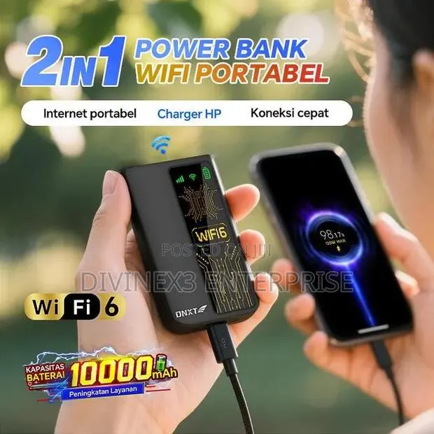 4g/5g Portable WiFi 6 Power Bank 2in 1 · Photo 1