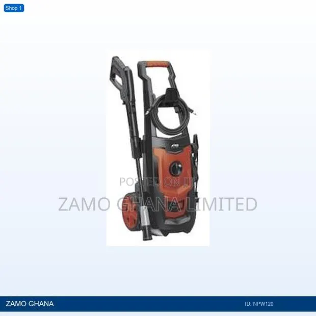 120 Bar Pressure Washer 7l/Min Qc Adj Nozzle Temp. 50 - Npw120 · Photo 1