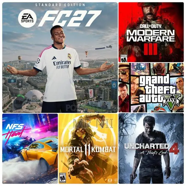 (NOT CD) Ps4 Ps5 Offline Game Bundle Including Fc 27 (Games in Pic) · Photo 1