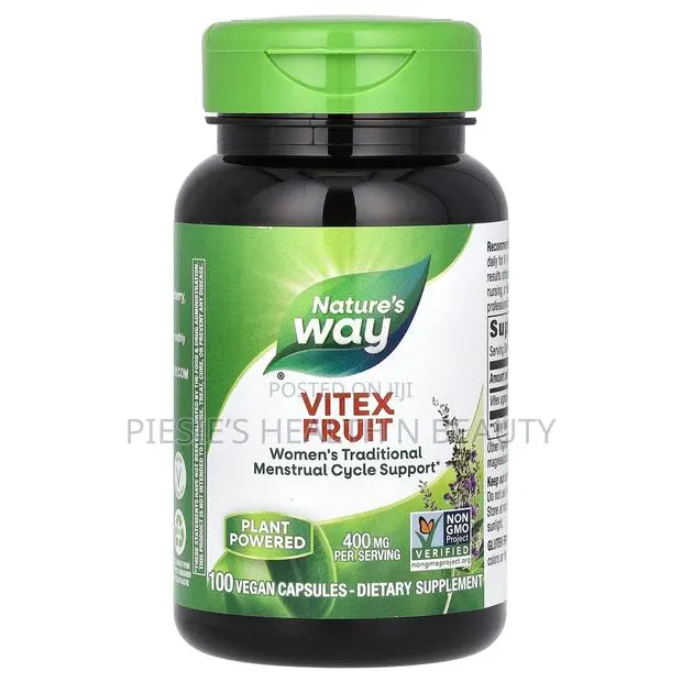 Nature's Way Vitex Fruit, 400 Mg, 100 Vegan Capsules · Photo 1