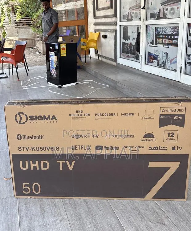 Affordable Sigma Sig-Ku50v6-S 50” Uhd Smart Screen Tv(Black) · Photo 1