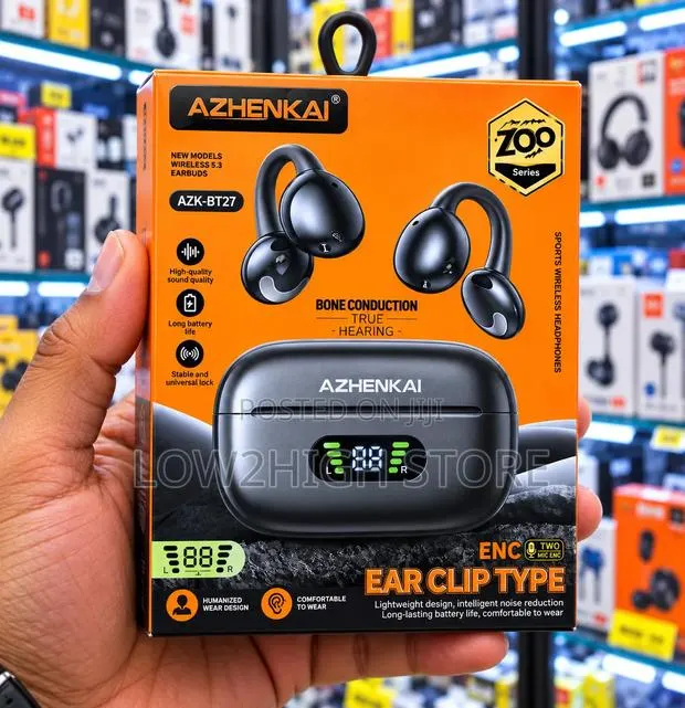 AZHENKAI AZK-BT27 Open-Ear Clip-on Bluetooth Earbuds - Low2High · Photo 1