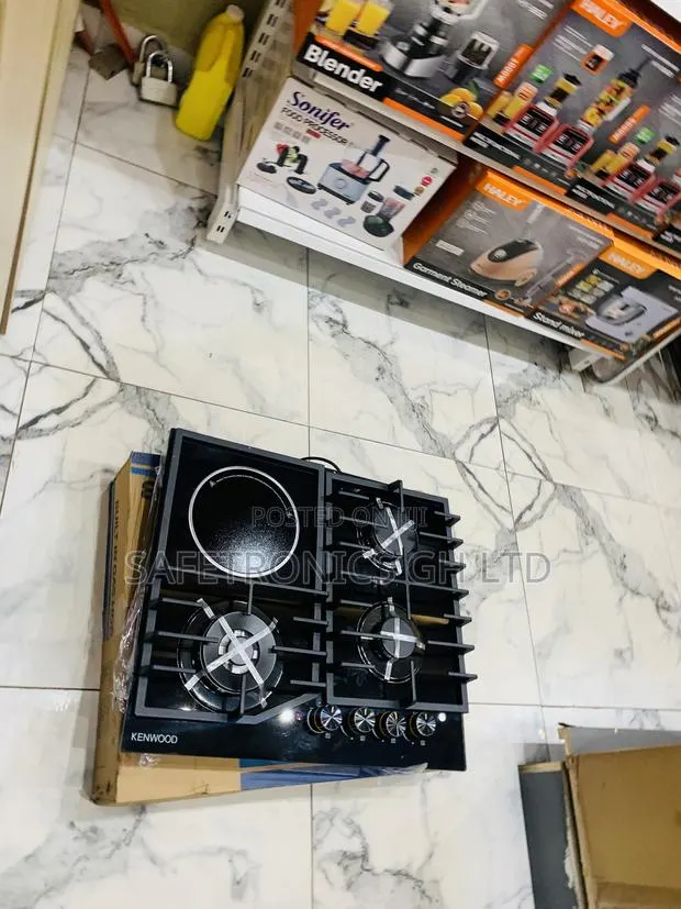 Recommend (Black) Inbuilt 3 Electric 1 Gas Hob · Photo 1