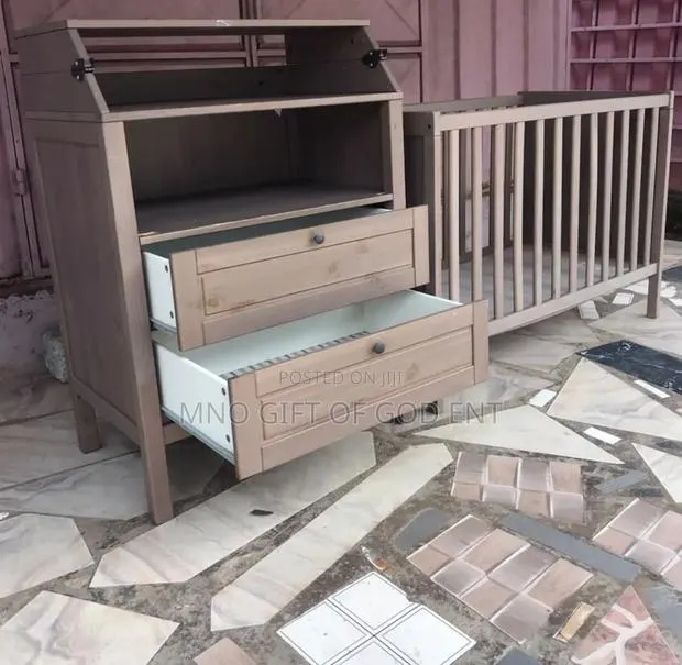 IKEA SUNDVIK Nursery 3 Piece Set - With Wardrobe Grey Brown · Photo 1
